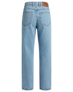 Men's Wide Straight Baggy Denim Jeans - Stone Blue | Premium Quality | Relaxed Fit