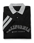 Men's Premium Waffle Knit Polo Shirt - California West Coast | Raiha