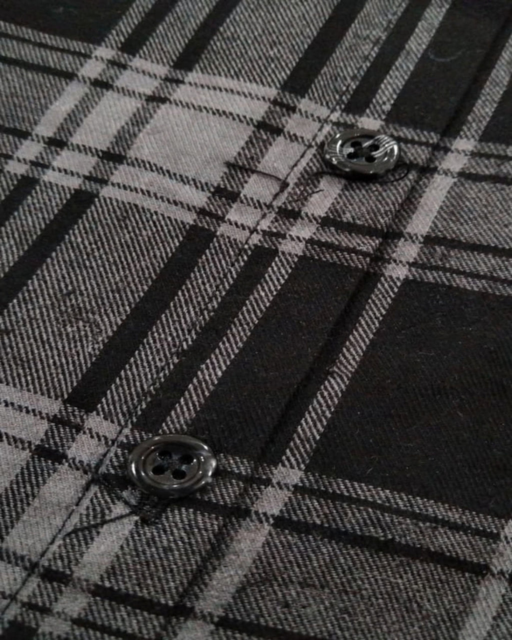 Men's Casual Check Shirt – Black | Soft Flannel | Full Sleeves