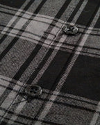 Men's Casual Check Shirt – Black | Soft Flannel | Full Sleeves
