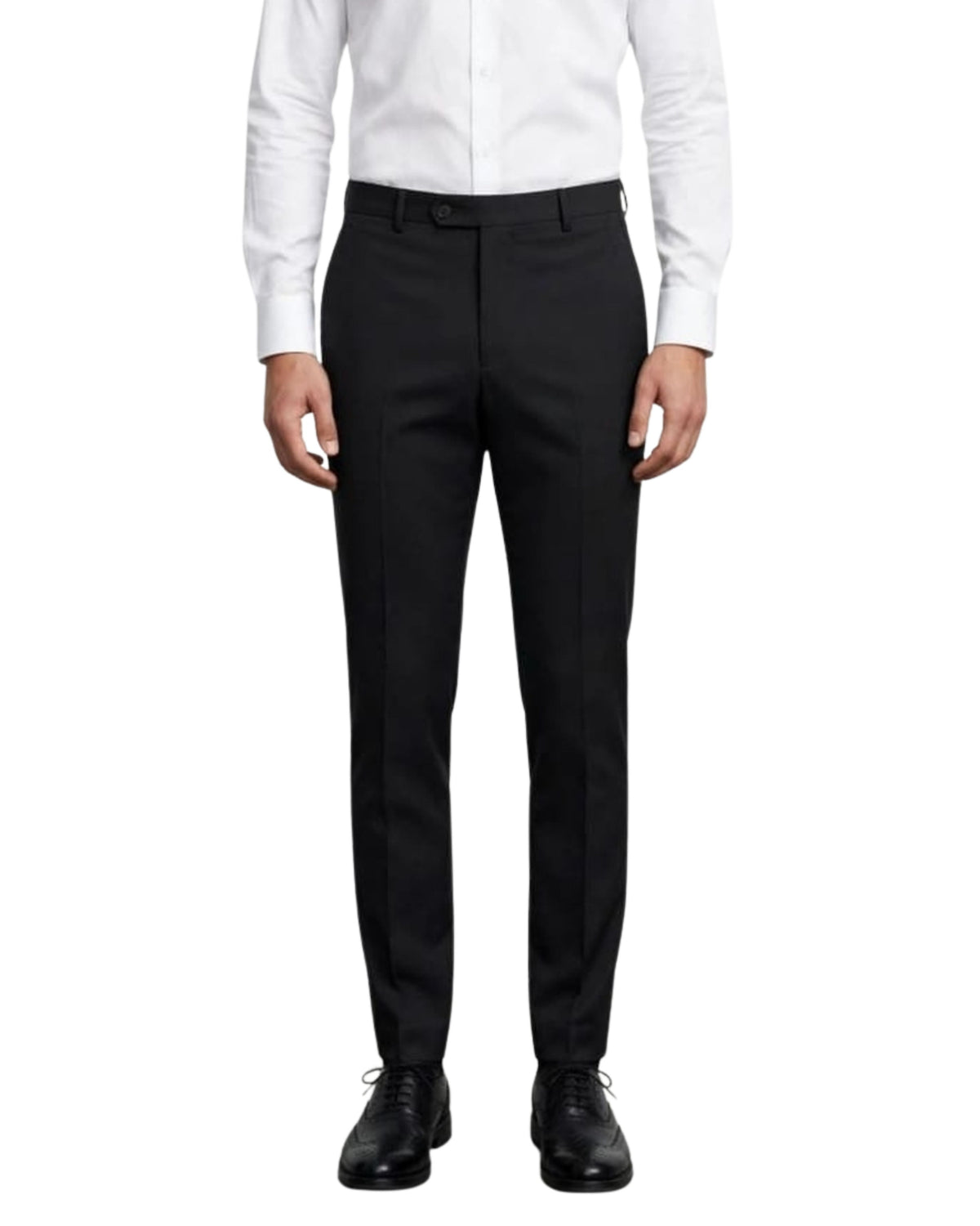 Black Studio Men's Premium Formal Dress Pant - 4 Colors (Black, Navy, Steel Grey, Light Grey)