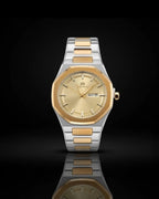 BESTWIN Champagne Gold Edition – Two-Tone Luxury Watch | Day-Date | For Men