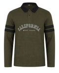 Men's Premium Waffle Knit Polo Shirt - California West Coast | Raiha