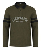 Men's Premium Waffle Knit Polo Shirt - California West Coast | Raiha