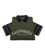 Men's Premium Waffle Knit Polo Shirt - California West Coast | Raiha